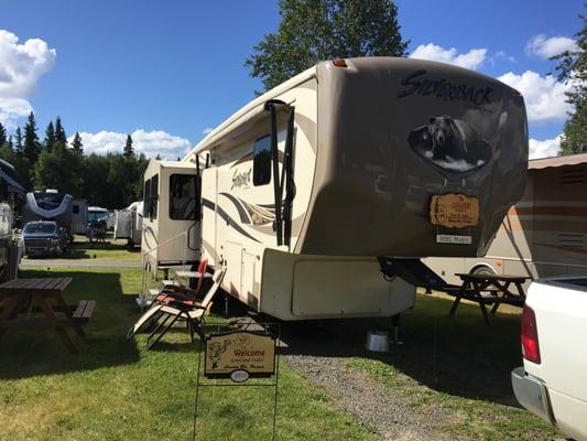 Set-up at the camp ground.