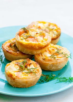 Mini Salmon Quiche