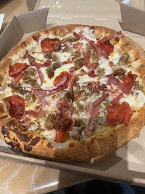 Meat lovers pizza