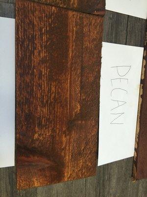 Medium brown Pecan oil based stain