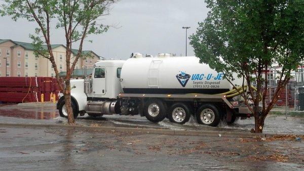 One of our Septic Trucks at work