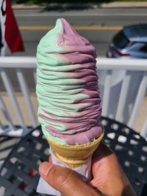 Pistachio black raspberry swirl