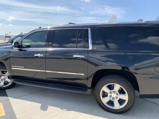 Collier Platinum Transportation. Comfortable family and group 8 passenger Chevrolet black Suburban