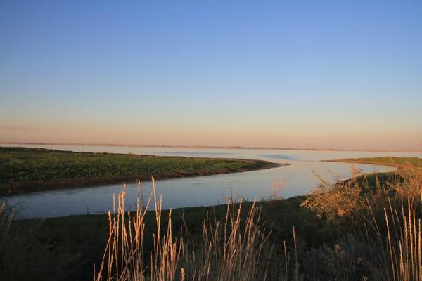 View from campsite 88 during sunset.