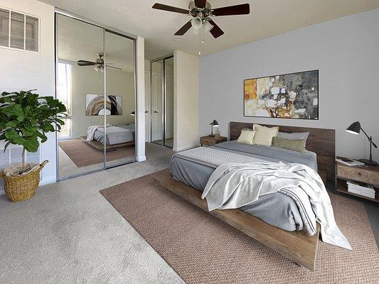 Bedroom at Mediterranean Village Apartment Homes