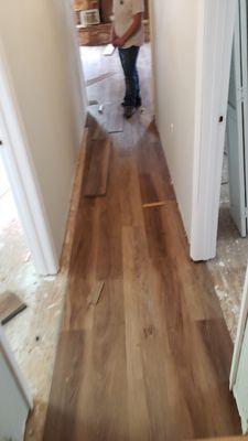 Flooring we did in a home