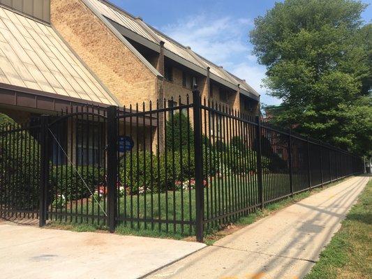 Ornamental Steel Fence (installed at Trinity Hill Medical Facility | Hillside Street Hartford)