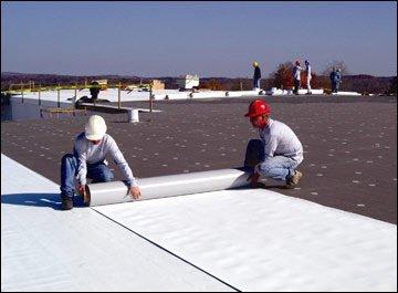 EPDM roof installation