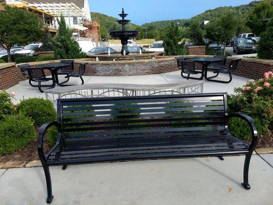 Bench seating if you want to just chill.