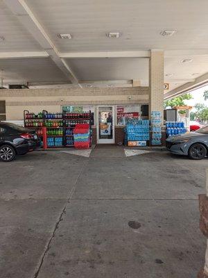 Tiny Circle K convenience store lacking products