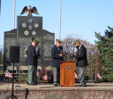 Our Local VFW #4334 Reading the names of Veterans that have died in 2020