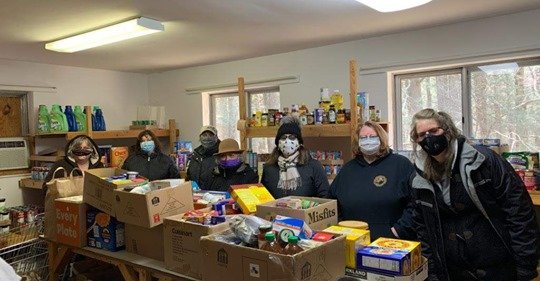 Our Pocono Mountain office volunteered for our Drive-Thru Food Drive to benefit the community food bank in Canadensis, PA