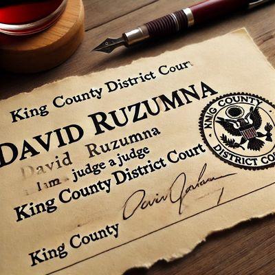 David Ruzumna is a card carrying judge. Forged card that is and isn't a real judge.