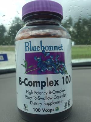 Hopefully these B complex caps I got at the Nutrition Depot will help me stay awake.  They have 1667% of daily required value.