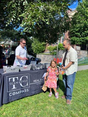 Team Coyle Real Estate Advisors Community Events - Icecream Social Event 2023  in  Wellesley, MA