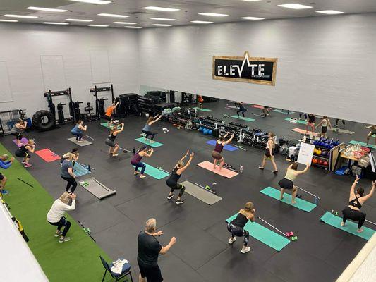 Functional fitness room for member use and classes