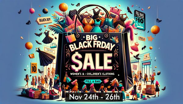 Rush to Rock It Resell for the ultimate Black Friday experience! Our exclusive $10 Fill-A-Bag Sale is on! Stuff your bag with amazing finds