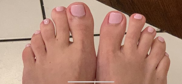 Gel pedicure