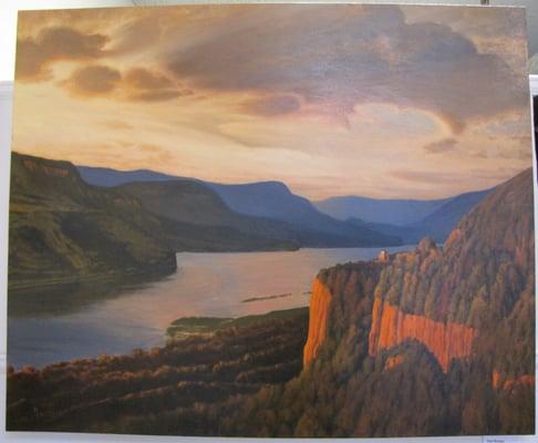 Columbia River Gorge oil on canvas