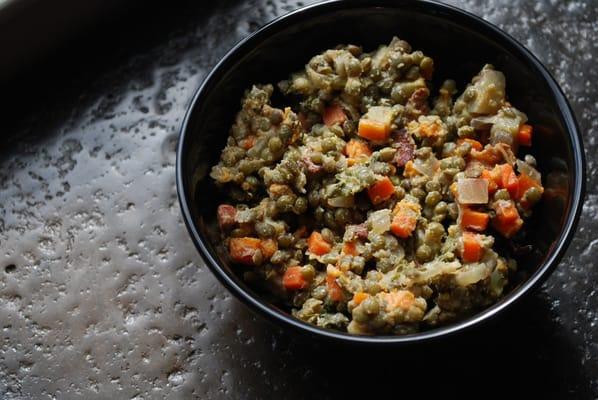 Lentils and Sweet Potatoes