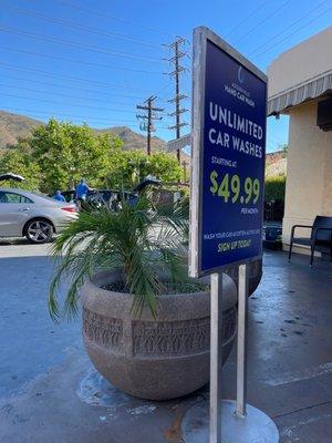 Unlimited Car Washes?!? $49.99 a month. Wowsa.