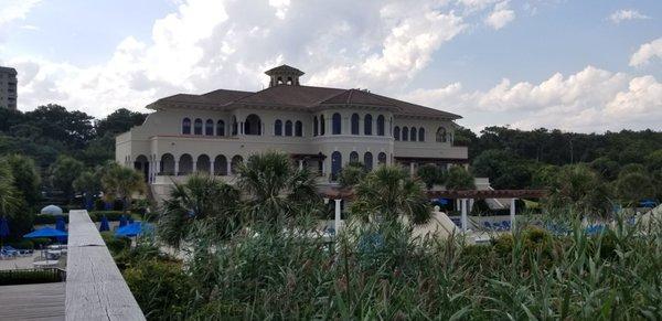 The Ocean Club from the beach.