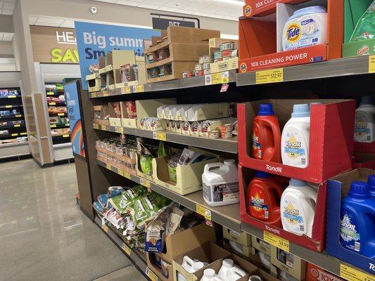 the store's pet food section