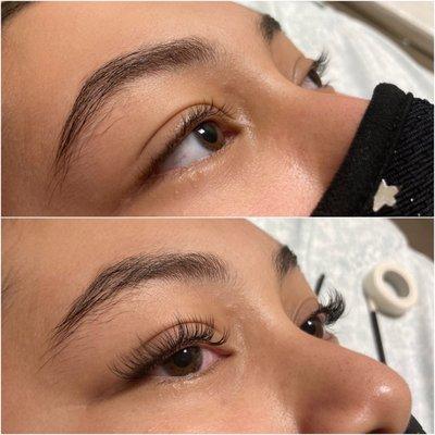 Classic eyelash extensions