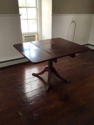 Proud owner of a new, beautiful drop leaf table