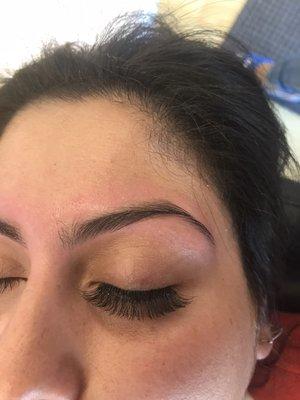 Eyelash extensions and Eyebrow threading