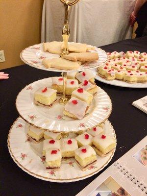 Tiny cakes from Tina's Tea Room