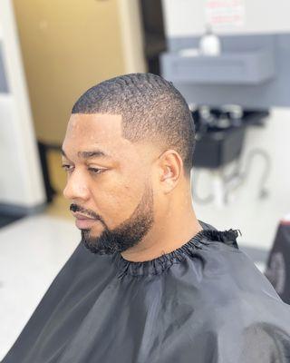 Taper fade with beard trim