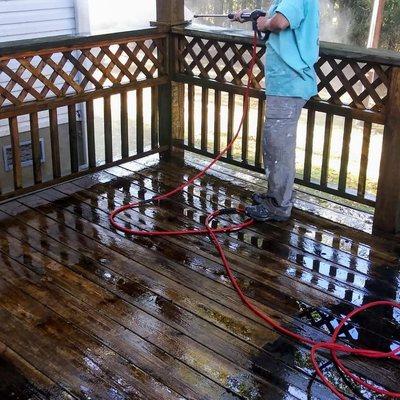 Pressure washing we do that to.