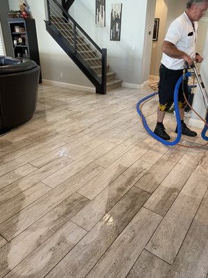 Tile and grout cleaning