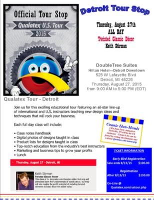 Qualatex Tour Stop in the "D."  Thursday, August 27th, two all-star certified balloon artists will be rocking your business.  Sign up soon!