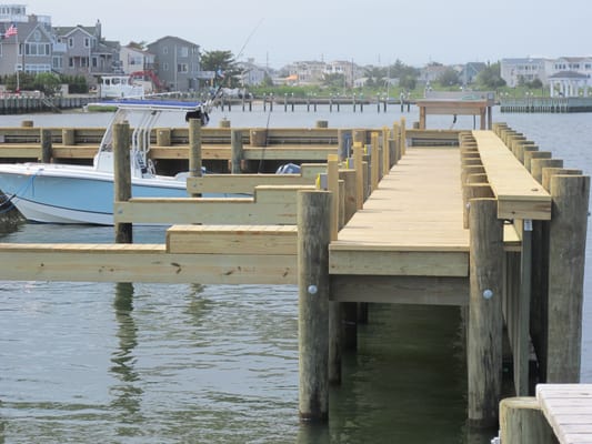 Boat slips renovated in 2012.