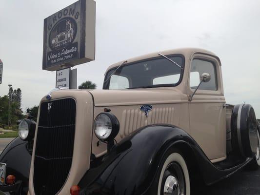 What an awesome truck to photograph by our sign. Thanks you Alex for trusting us to work on your vehicle.