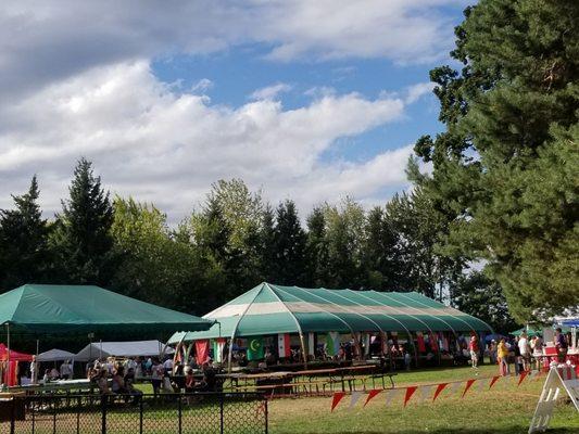 Festival is held in private picnic area of Oaks Park