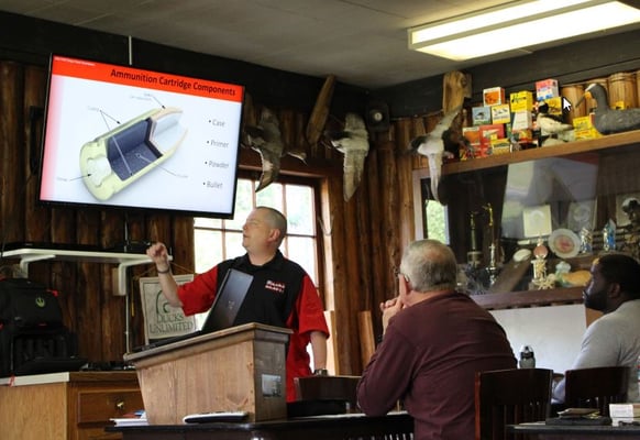 Classroom teaching ammunition components.