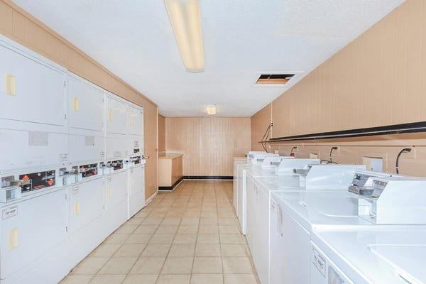 Laundry facility onsite.  2 & 3 bedroom apartments have W/D connections.