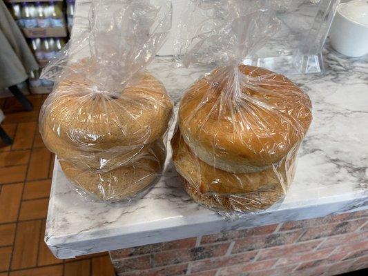 The owner kindly shared these with us so we could try a few different bagels, so kind, what wonderful people in our community!