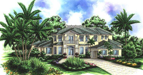 Palm Bay House Plan created by Greg Weber of South Florida Design/Greg Weber Inc.