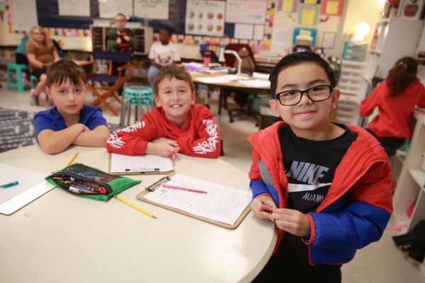 Boiling Springs Elementary School Students Enjoying Class