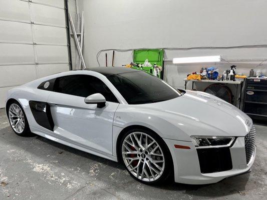 Customer R8 getting the full Ceramic Coating Package!