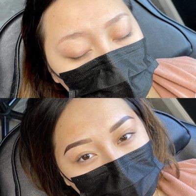 Microblading and shading