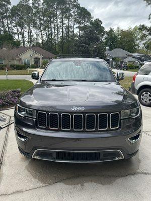 Exterior detail: this includes a hand wash, window shine, grime & bug remover, clay bar treatment, & tire shine.