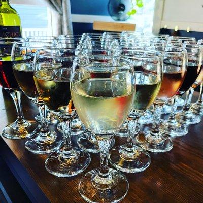 Wine Flights Flights Flights!! Happy Hour 3-5:30 pm Tues-Saturday
 #HappyHour
 #WineFlights
 #Winebar