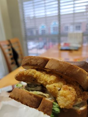 Fried Fish Sandwich!!! A Bit Salty but was overall a Good Bite...