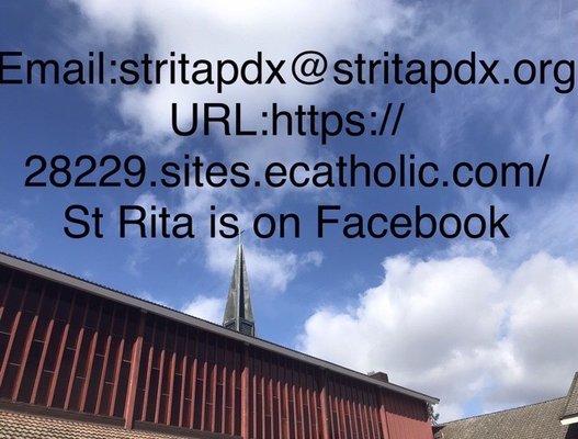 St Rita email and URL