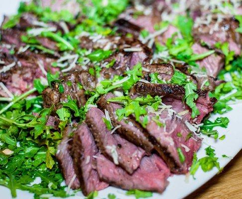 Steak with Arugula